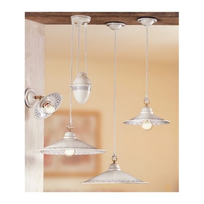 lustre Suspension en Céramique Rustique Pays - Ceramiche Borso