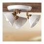 Ceiling light 3-light ceiling lamp with rustic country spaghetti ceramic plate - Ø 23 cm