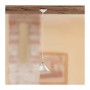 Smooth flat ceramic chandelier with perforated and decorated edge - Ø 18 cm