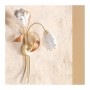 Applique applique à 1 lumière avec diffuseur en céramique tulipe de campagne rétro - h. 50 cm