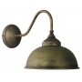 Bell-shaped wall light in antique burnished brass, vintage style