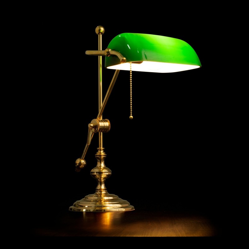 Achetez une lampe de banquier verte élégante