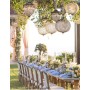 Lustre en bronze et cristal de style baroque pour mariages en plein air