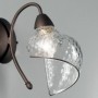 Spiral wall light in Venetian blown glass