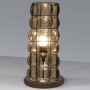 Table lamp in blown glass from Venice with a cylindrical shape