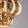 Venetian blown glass chandelier "Gold Leaf