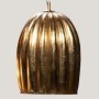 Lampe à suspension en cristal à la feuille d'or en verre soufflé de Venise
