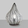 Drop-shaped table lamp in Venetian blown glass