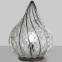 Drop-shaped table lamp in Venetian blown glass