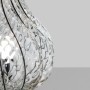 Drop-shaped table lamp in Venetian blown glass