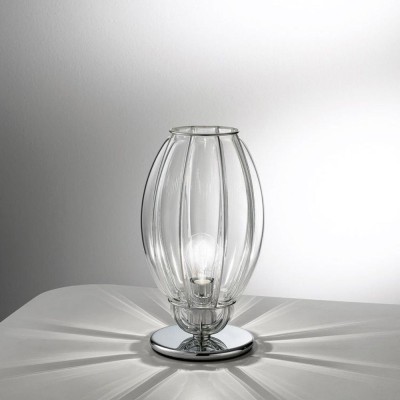 Elegant table lamp in Venetian blown glass