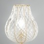 Table lamp with sinuous lines in Venetian blown glass