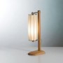 Elongated table lamp in Venetian blown glass