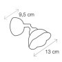 Aplique de pared en cerámica rústica Ø 13 cm