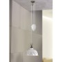 Lampadario in ceramica smaltata bianca a sospensione Ø 30 cm