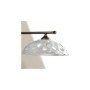 Lampadario in ceramica smaltata bianca con sospensione regolabile Ø 32 cm