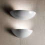 Classic style white glazed ceramic wall light and unidirectional radiation Ø 39 cm