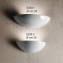 Classic style white glazed ceramic wall light and unidirectional radiation Ø 39 cm