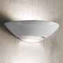 White ceramic wall light with classic style and bidirectional lighting Ø 36 cm